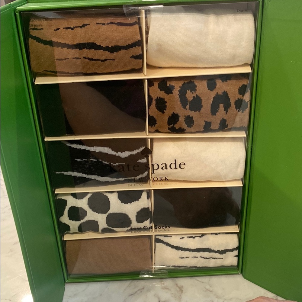 kate spade Green 10 Days of Socks Set